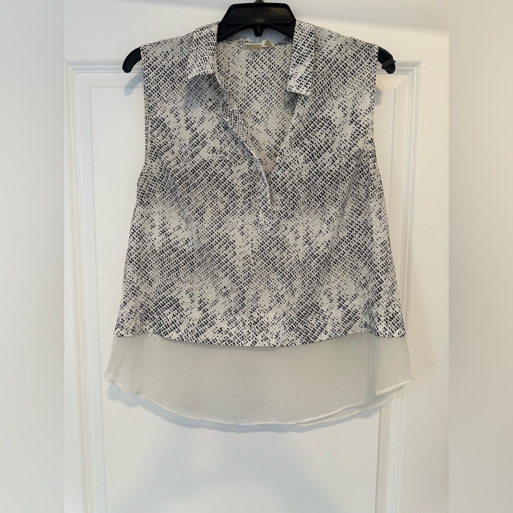 Dalia Sleeveless Snakeskin Print Top Size M